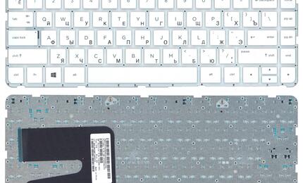 Клавиатура для ноутбука HP Pavilion (14-e) White, (No Frame), RU