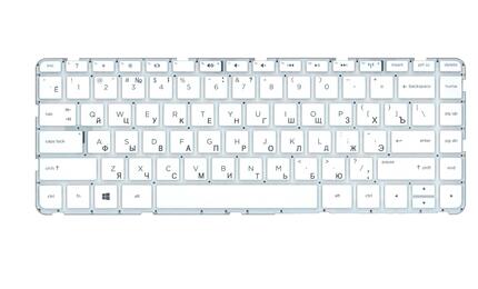 Клавиатура для ноутбука HP Pavilion (14-e) White, (No Frame), RU - фото 2