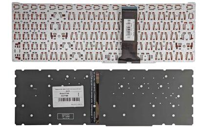 Клавиатура для ноутбука Acer Nitro 5 AN515-54 с подсветкой (Light Red), Black, (No Frame), RU - фото 2