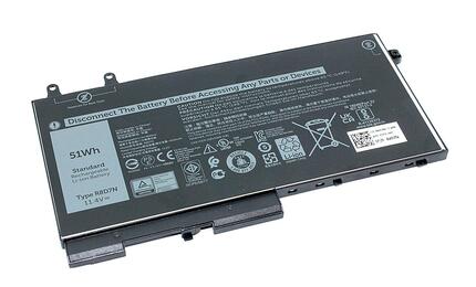 Аккумуляторная батарея для ноутбука Dell W8GM Latitude 5501 11.4V Black 4255mAh OEM Аккумуляторная батарея для ноутбука Dell W8GM Latitude 5501 11.4V Black 4255mAh OEM