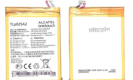 Аккумуляторная батарея для смартфона Alcatel TLp025A2 One Touch 6040 3.8V White 2500mAh 9.5Wh