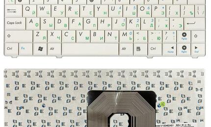 Клавиатура для ноутбука Asus EEE PC (90HA, 900SD, T91) White, RU