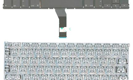 Клавиатура для ноутбука Apple MacBook Air 2010+ (A1369) Black, (No Frame), RU (вертикальный энтер)