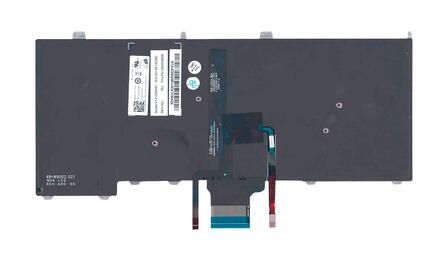 Клавиатура для ноутбука Dell Latitude (E7440) с подсветкой (Light), с указателем (Point Stick) Black, RU - фото 3