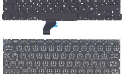 Клавиатура для ноутбука Apple MacBook Pro 13&quot; Retina A1502 (2013, 2014, 2015 года) Black, (Original), (No Frame), RU (вертикальный энтер)