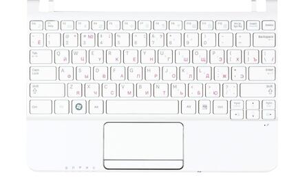 Клавиатура для ноутбука Samsung (N210) White, (White TopCase), RU