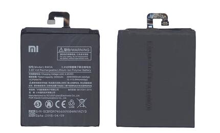 Аккумуляторная батарея для смартфона Xiaomi BM3A Mi Note 3 3.85V Black 3500mAh 13.50Wh