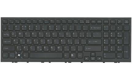 Клавиатура для ноутбука Sony Vaio (VPC-EH, VPCEH) Black, (Black Frame) RU - фото 2