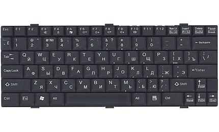 Клавиатура для ноутбука Fujitsu LifeBook (P7010) Black, RU - фото 2
