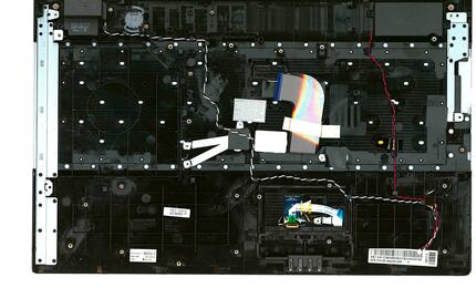 Клавиатура для ноутбука Samsung (RC730) Black, (Silver Frame), (Black TopCase), RU - фото 2