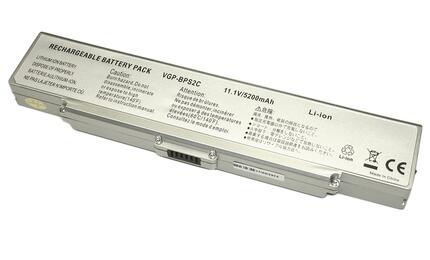 Усиленная аккумуляторная батарея для ноутбука Sony VAIO VGP-BPS2C PCG 11.1V Silver 7200mAh Orig Усиленная аккумуляторная батарея для ноутбука Sony VAIO VGP-BPS2C PCG 11.1V Silver 7200mAh Orig