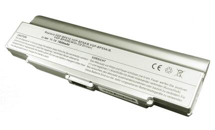 Усиленная аккумуляторная батарея для ноутбука Sony VAIO VGP-BPS9B VGN-NR260E 11.1V Silver 7800mAh OEM Усиленная аккумуляторная батарея для ноутбука Sony VAIO VGP-BPS9B VGN-NR260E 11.1V Silver 7800mAh OEM