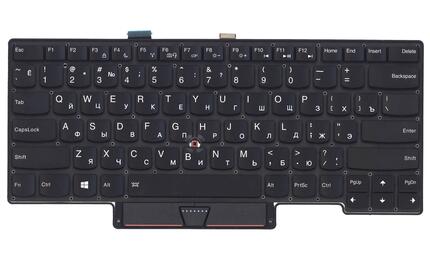 Клавиатура для ноутбука Lenovo ThinkPad (X1) с указателем (Point Stick) Black, (No Frame), RU - фото 2