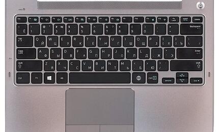 Клавиатура для ноутбука Samsung (NP535U3C) Black, (Silver TopCase), RU