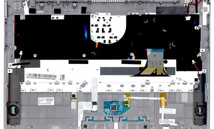 Клавиатура для ноутбука Samsung (NP535U3C) Black, (Silver TopCase), RU - фото 2