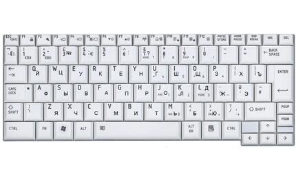 Клавиатура Toshiba Portege (R500, R502, R501, R510, R600, R601, A600 ,A602, A603, R603, A605) White, RU (вертикальный энтер) - фото 2