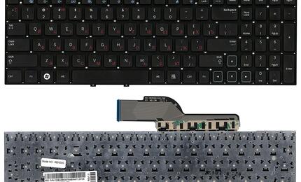 Клавиатура для ноутбука Samsung (300E5A, 300V5A, 305V5A, 305E5) Black, (No Frame), RU