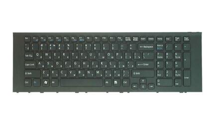 Клавиатура для ноутбука Sony Vaio (VPC-EJ) Black, (Black Frame), RU - фото 2