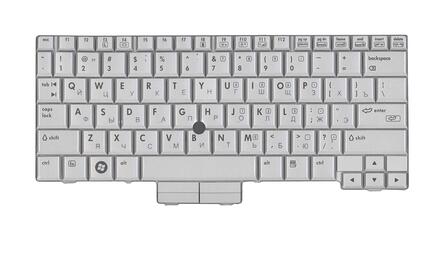 Клавиатура для ноутбука HP Compaq Presario (2710P) с указателем (Point Stick) Silver, RU - фото 2