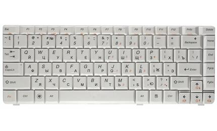Клавиатура для ноутбука Lenovo IdeaPad (U450, E45) White, RU - фото 2