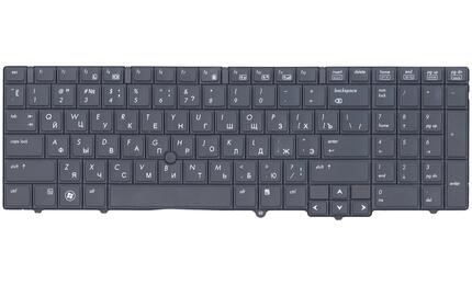 Клавиатура для ноутбука HP Elitebook (8540W, 8540P) с указателем (Point Stick), Black, RU - фото 2