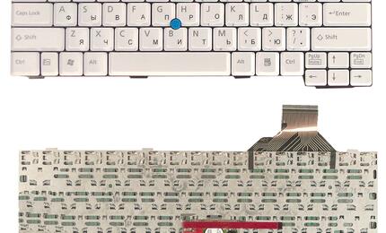Клавиатура для ноутбука Fujitsu-Siemens Lifebook (E8110, C1410, E8110, E8210, E8310, E8410, E8420, E780, S6410, S6420, S6520, S710, S7110, S7210, S7220, T4210, T4215, T4220), Celsius Mobile (H240, H250, H700, H 240, H250, H700) White, RU