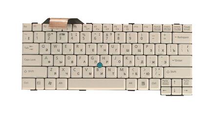 Клавиатура для ноутбука Fujitsu-Siemens Lifebook (E8110, C1410, E8110, E8210, E8310, E8410, E8420, E780, S6410, S6420, S6520, S710, S7110, S7210, S7220, T4210, T4215, T4220), Celsius Mobile (H240, H250, H700, H 240, H250, H700) White, RU - фото 2