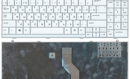 Клавиатура для ноутбука LG Xnote (P510) White, RU