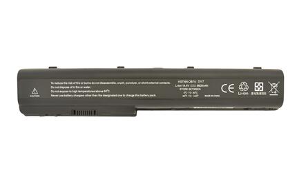 Усиленная аккумуляторная батарея для ноутбука HP Compaq HSTNN-C50C DV7 14.4V Black 6600mAh OEM Усиленная аккумуляторная батарея для ноутбука HP Compaq HSTNN-C50C DV7 14.4V Black 6600mAh OEM