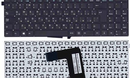 Клавиатура для ноутбука DNS (0802734, 0802747) Black, (No Frame) RU