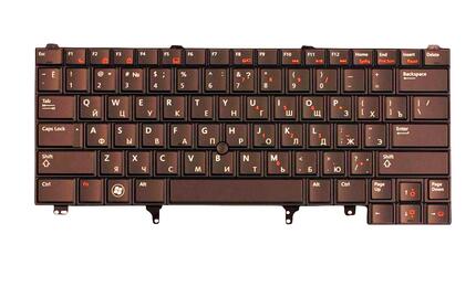 Клавиатура для ноутбука Dell Latitude (E5420, E6220, E6320, E6420, E6430, E6620), с подсветкой (Light), Black, RU/EN - фото 3