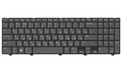 Клавиатура для ноутбука Dell Inspiron (3521, 5521, 3537, 5537) Black, (Black Frame), RU - фото 2