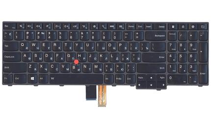 Клавиатура для ноутбука Lenovo ThinkPad Edge (E531, E540) с подсветкой (Light), с указателем (Point Stick) Black, Gray Frame, RU - фото 2