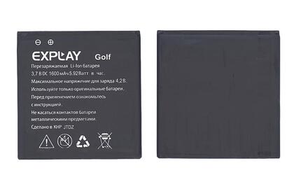 Аккумуляторная батарея для Explay Golf 3.7V Black 1600mAh 5.92Wh