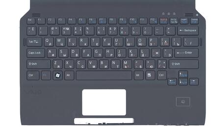 Клавиатура для ноутбука Sony Vaio (VGN-TT) Black, (Black TopCase), RU - фото 2