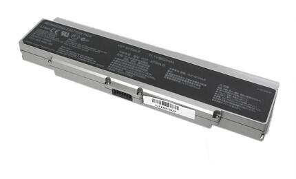 Усиленная аккумуляторная батарея для ноутбука Sony VAIO VGP-BPS9B VGN-NR260E 11.1V Silver 6600mAh OEM