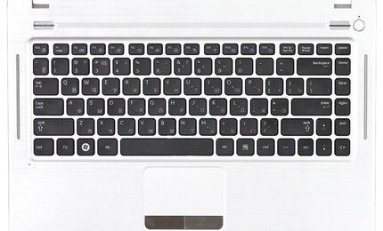 Клавиатура для ноутбука Samsung (Q430) Black, (Silver TopCase), RU