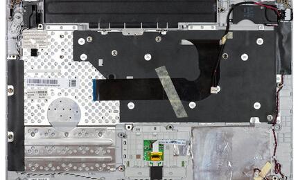 Клавиатура для ноутбука Samsung (Q430) Black, (Silver TopCase), RU - фото 2