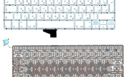 Клавиатура для ноутбука Apple MacBook Pro (A1342) White, (No Frame), RU (вертикальный энтер)