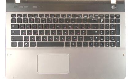 Клавиатура для ноутбука Samsung (QX530) Black, (Silver TopCase), RU