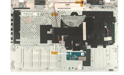 Клавиатура для ноутбука Samsung (QX530) Black, (Silver TopCase), RU - фото 2