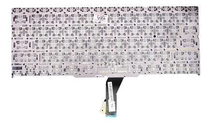 Клавиатура для ноутбука Apple MacBook Air 2011+ A1370 (2010, 2011 года), A1465 (2012, 2013, 2014, 2015 года) с подсветкой (Light) Black, (No Frame), RU (горизонтальный энтер) - фото 3