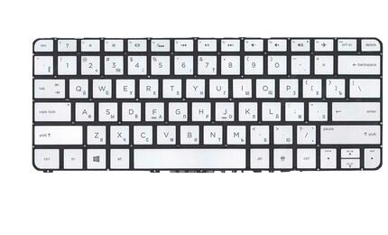 Клавиатура для ноутбука HP Spectre X360 (13-4000, 13-4103dx, 13-4003DX, 13-4005DX, 13-4110DX, 13-4193DX, 13-4195DX, 13-4193NR) с подсветкой (Light) Black, (Silver Frame) RU - фото 2