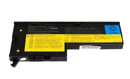 Аккумуляторная батарея для ноутбука Lenovo-IBM 92P1168 ThinkPad X60 14.8V Black 2600mAh OEM Аккумуляторная батарея для ноутбука Lenovo-IBM 92P1168 ThinkPad X60 14.8V Black 2600mAh OEM
