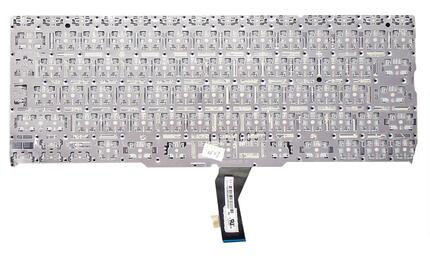 Клавиатура для ноутбука Apple MacBook Air 2011+ A1370 (2010, 2011 года), A1465 (2012, 2013, 2014, 2015 года) с подсветкой (Light) Black, (Original), (No Frame), RU (вертикальный энтер) - фото 3