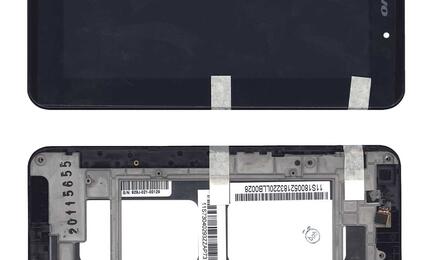 Матрица с тачскрином (модуль) для Lenovo IdeaPad A1-07 черный с рамкой