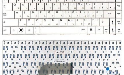 Клавиатура для ноутбука MSI X-Slim (X300 X320 X340 X400 U210 EX460 U250) White, RU