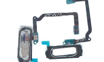 Кнопка HOME в сборе с механизмом и шлейфом для Samsung G900F/S5 белая