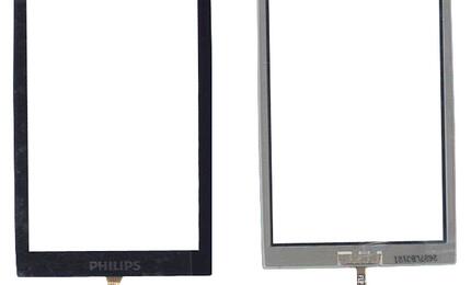 Тачскрин (Сенсорное стекло) для смартфона Philips Xenium X806 черный