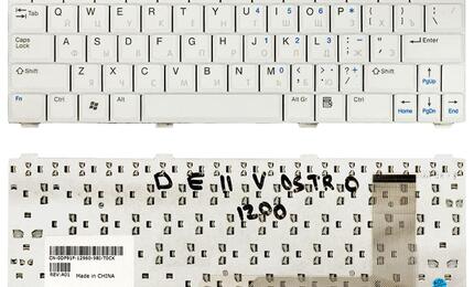 Клавиатура для ноутбука Dell Vostro (1220) White, RU